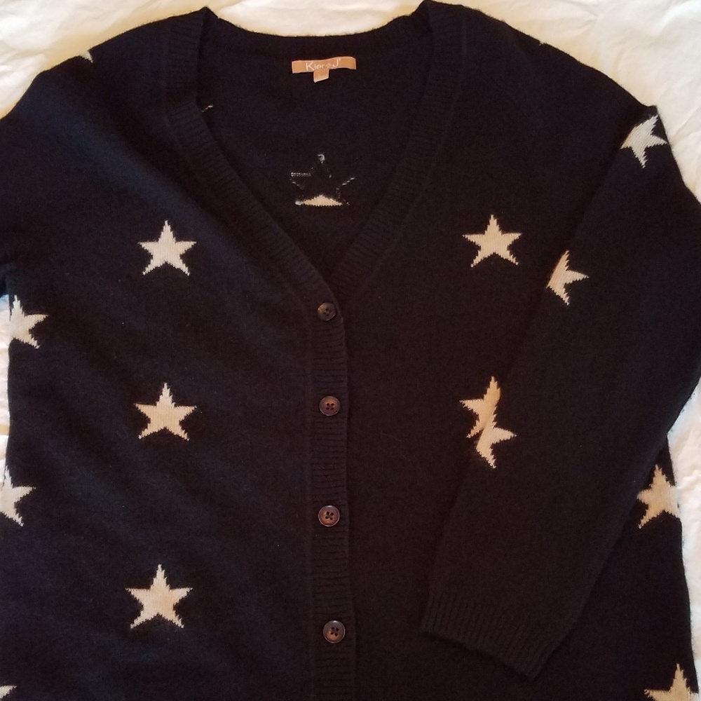 Black Cashmere Cardigan